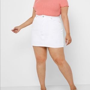 Forever 21 3X White Mini Skirt